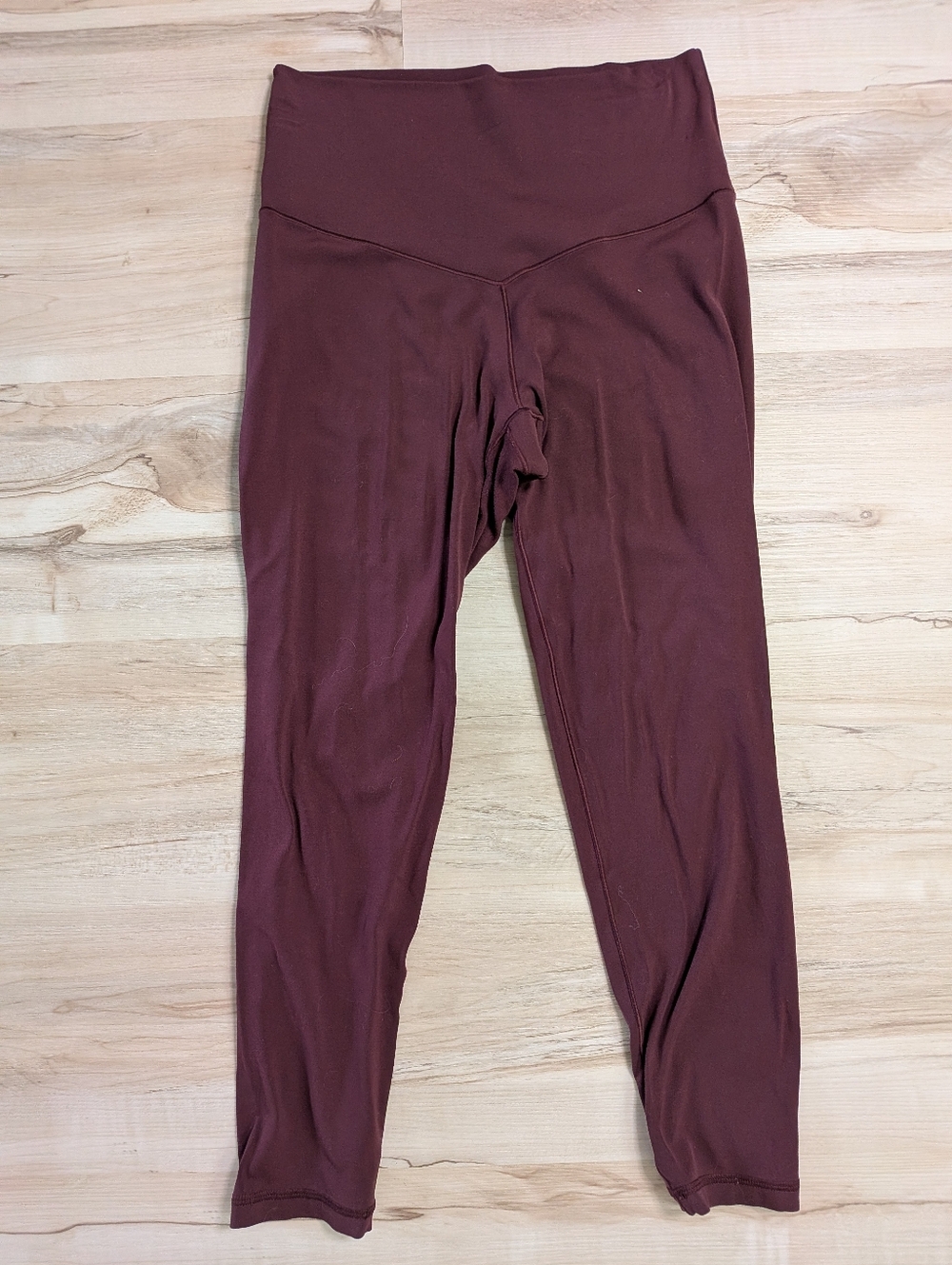 Offline by Aerie real me 7/8 high rise leggings burgandy dark red